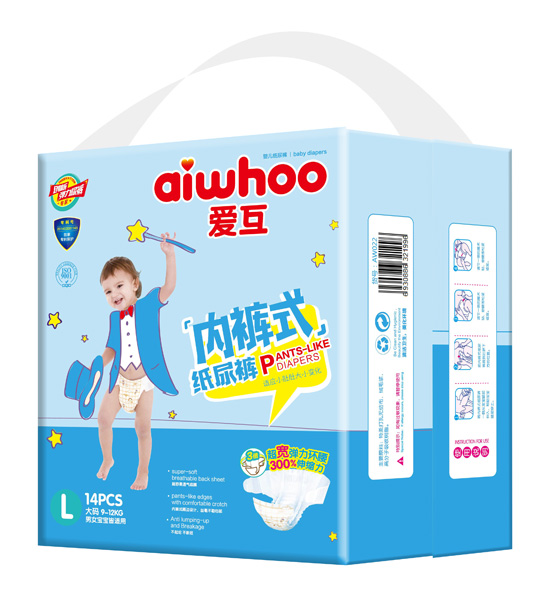 愛互內褲式紙尿褲L14片