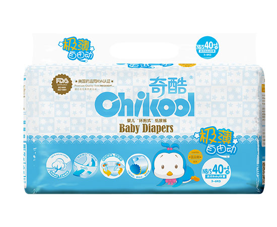 奇酷極薄自由動紙尿褲NB32