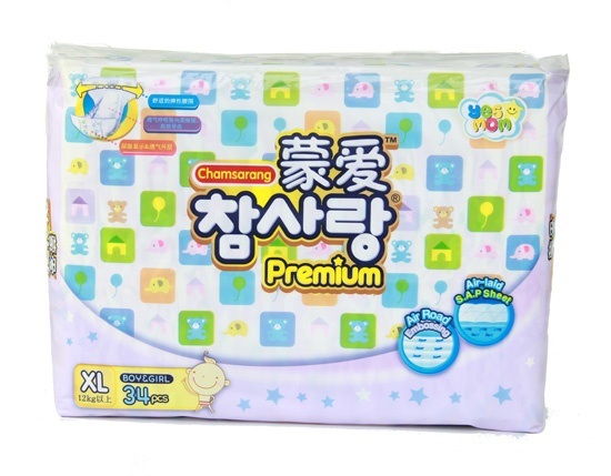 蒙愛四季款紙尿褲XL34