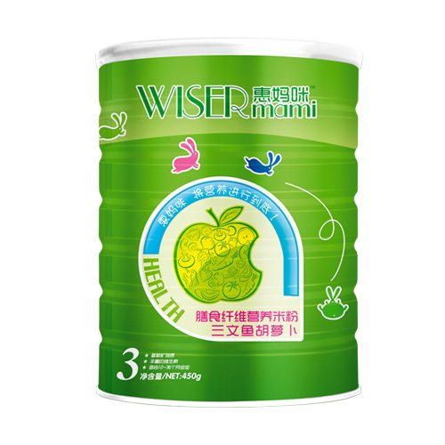 惠媽咪膳食纖維營(yíng)養(yǎng)米粉三文魚胡蘿卜