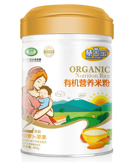 慧因?qū)毢}卜蘋果2段有機(jī)營(yíng)養(yǎng)米粉