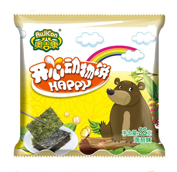奧吉康嬰兒動(dòng)物餅干海苔味