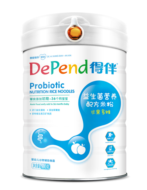 得伴益生菌營養(yǎng)配方米粉(水果多維)