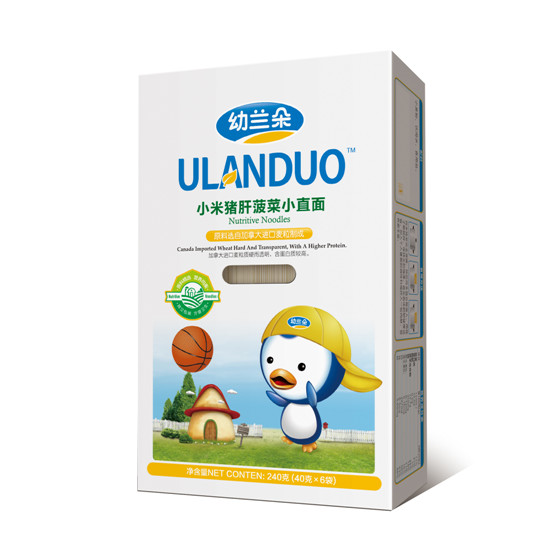 幼蘭朵小米(豬肝菠菜)小直面