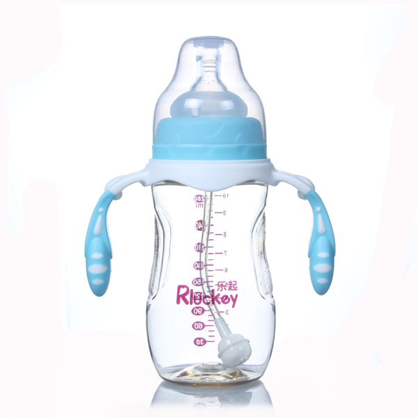 樂起寬口徑PPSU奶瓶藍色