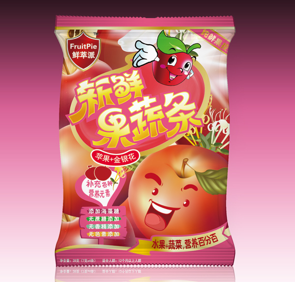 鮮萃派新鮮果蔬條蘋果金銀花