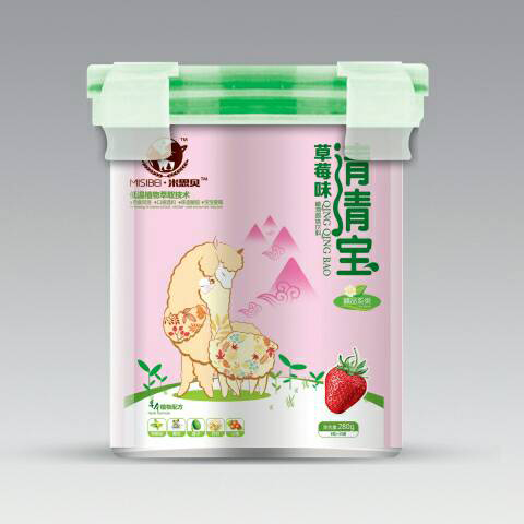 米思貝樂(lè)扣草莓味清清寶