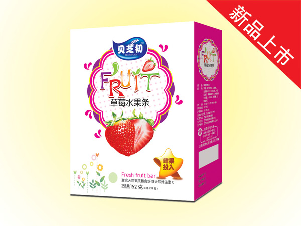 貝芝初草莓-水果條