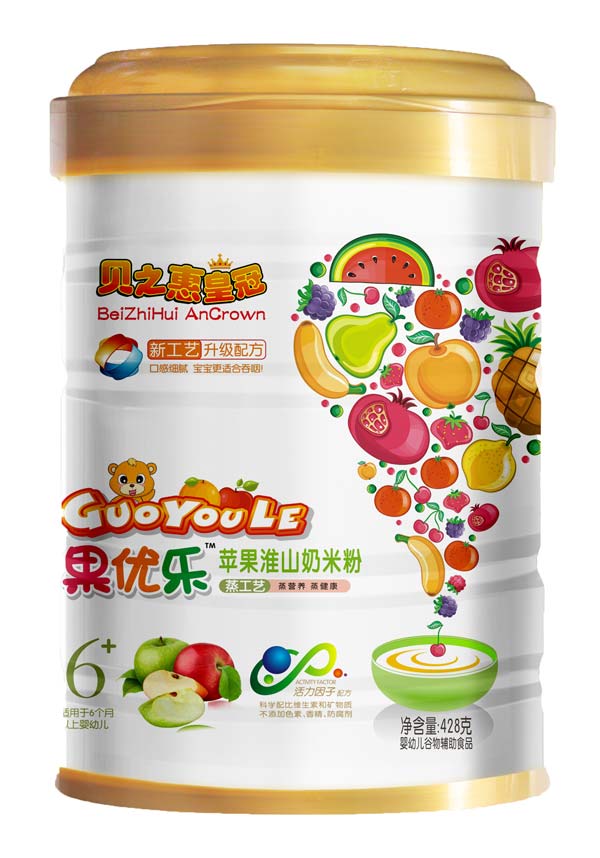 貝之惠果優(yōu)樂(lè)蘋(píng)果淮山奶米粉