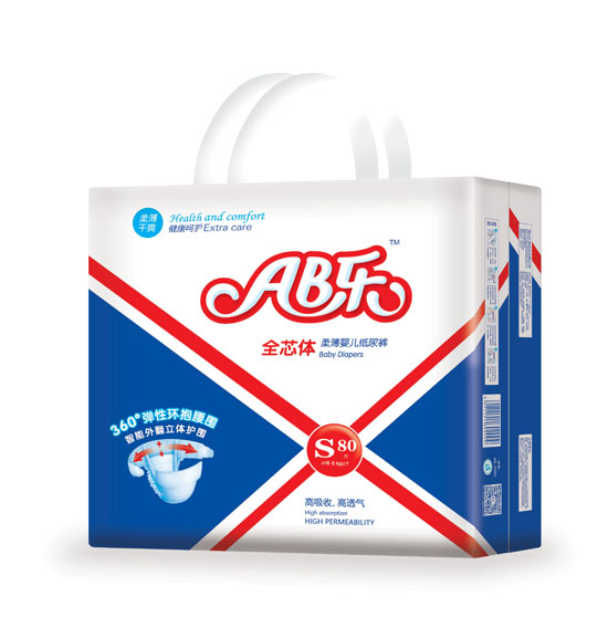 AB樂柔薄嬰兒紙尿褲S碼80片