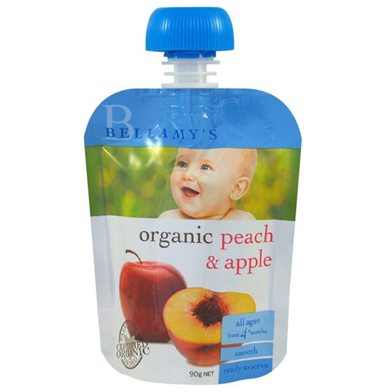 貝拉米有機蜜桃蘋果泥