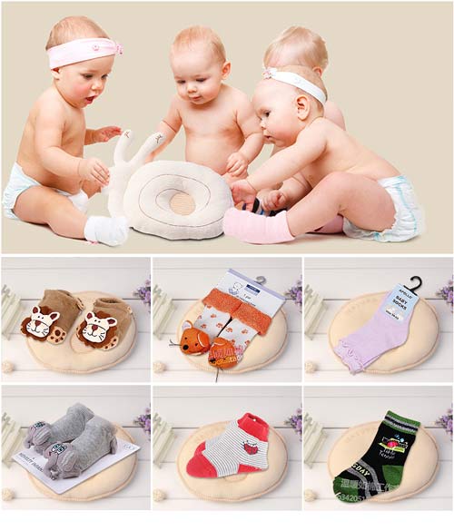 來(lái)利針織嬰兒襪