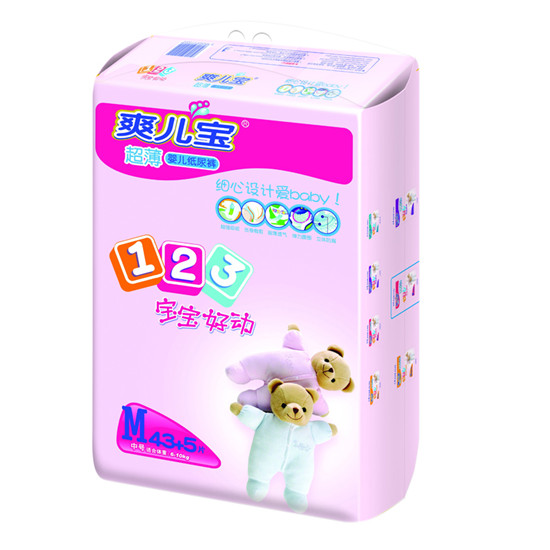 爽兒寶超薄嬰兒紙尿褲M43