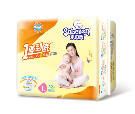 小貝真一薄到底嬰兒紙尿褲L碼22片
