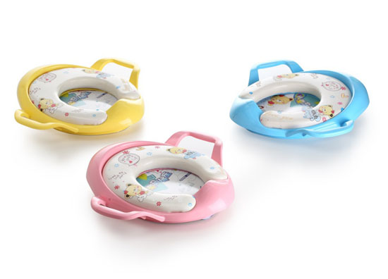 淞泰兒童座便圈帶軟座墊雙把手馬桶圈便捷寶寶坐便器馬桶蓋男女