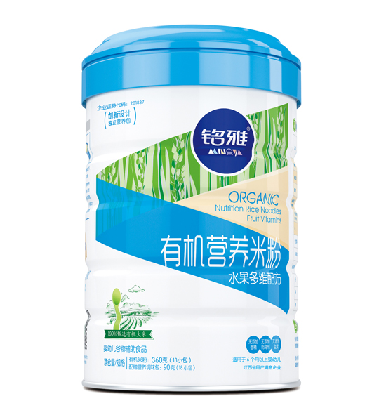 銘雅水果多維有機(jī)營(yíng)養(yǎng)米粉(聽(tīng)裝)