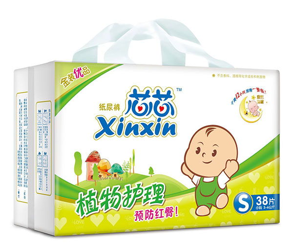 芯芯植物護理紙尿褲S38片