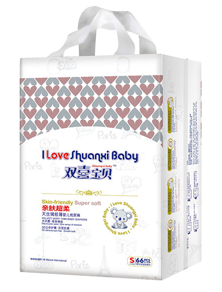 雙喜寶貝親膚超柔紙尿褲( 大包)S66片