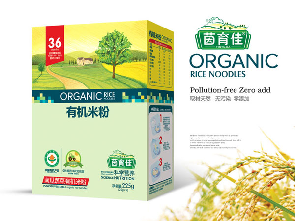 茵育佳南瓜蔬菜有機米粉盒裝