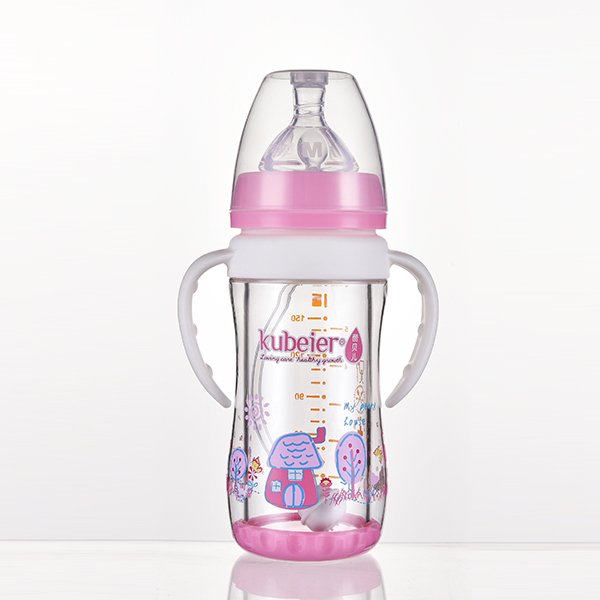 酷貝兒安高硼硅玻璃有耳自動奶瓶(180ml)(帶PC保護(hù)套)