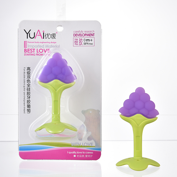 優(yōu)噯高級雙色葡萄全硅膠牙膠