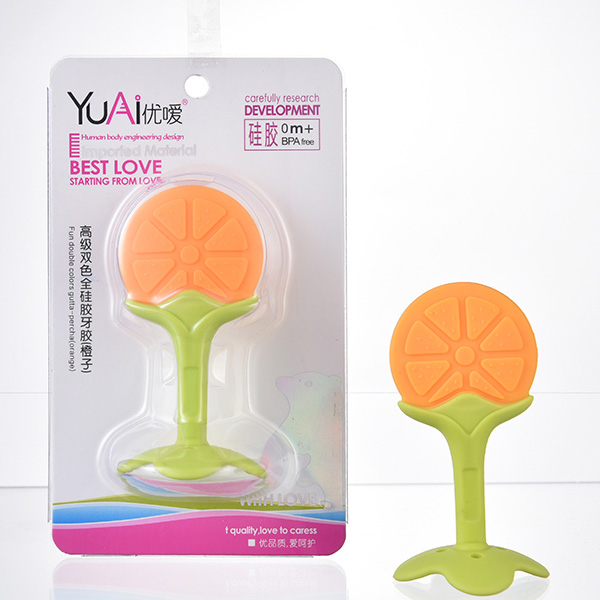優(yōu)噯高級雙色橙子全硅膠牙膠