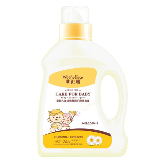 唯昵熊嬰幼兒洋甘菊柔順護(hù)理洗衣液2000ml