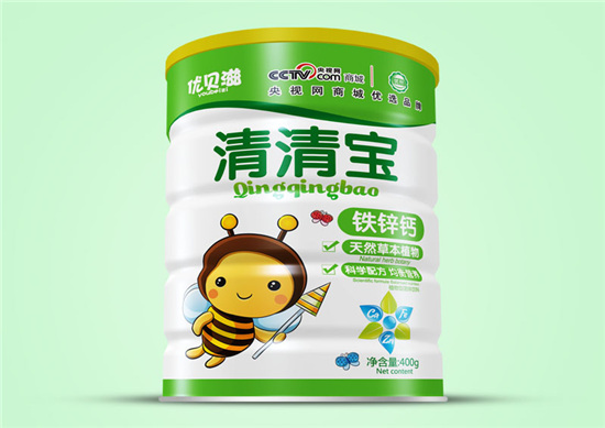 優(yōu)貝滋鈣鐵鋅清清寶鐵聽