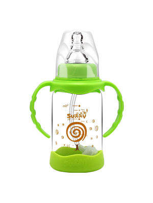 小太陽晶鉆玻璃防爆小奶瓶120ML