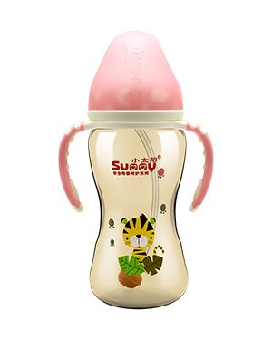 小太陽韓國進(jìn)口納米銀彩印奶瓶330ML