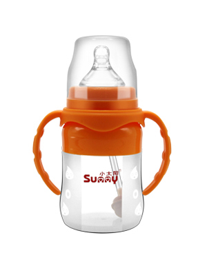 小太陽(yáng)硅膠防脹氣全自動(dòng)奶瓶160ML