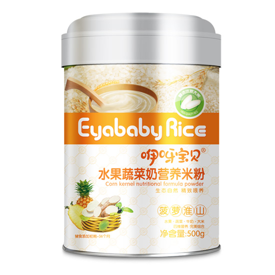 咿呀寶貝水果蔬菜營養(yǎng)米粉聽裝(菠蘿淮山)