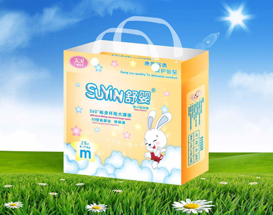 舒嬰360度貼身環(huán)抱大腰圍嬰兒紙尿褲M碼28片