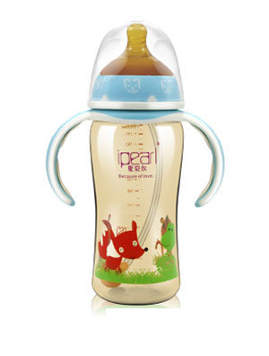 愛(ài)貝爾納米銀彩印全自動(dòng)寬口奶瓶300ml