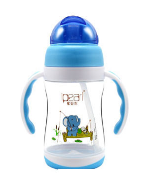 愛貝爾雙色兒童吸管杯300ML