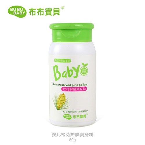 布布寶貝嬰兒松花護(hù)膚爽身粉50G