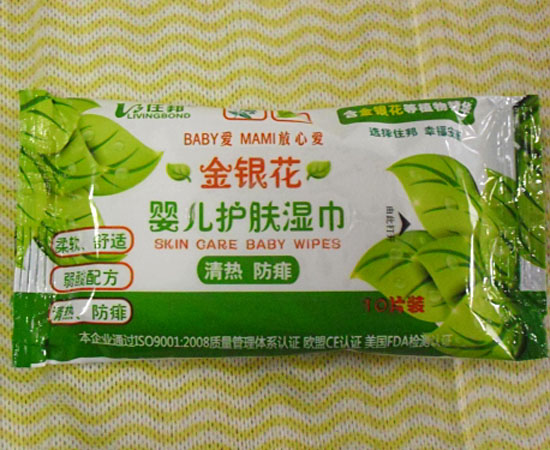 住邦嬰兒金銀花護(hù)膚濕巾10片