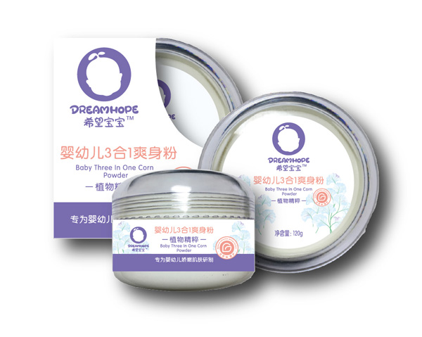 希望寶寶嬰幼兒3合1爽身粉