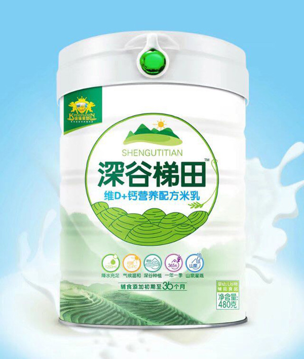 金盾愛嬰深谷梯田維D+鈣營養(yǎng)配方米乳