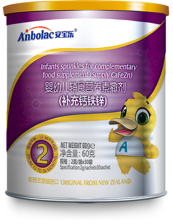 安寶樂(lè)嬰幼兒輔食營(yíng)養(yǎng)素撒劑(補(bǔ)充鈣鐵鋅)2段