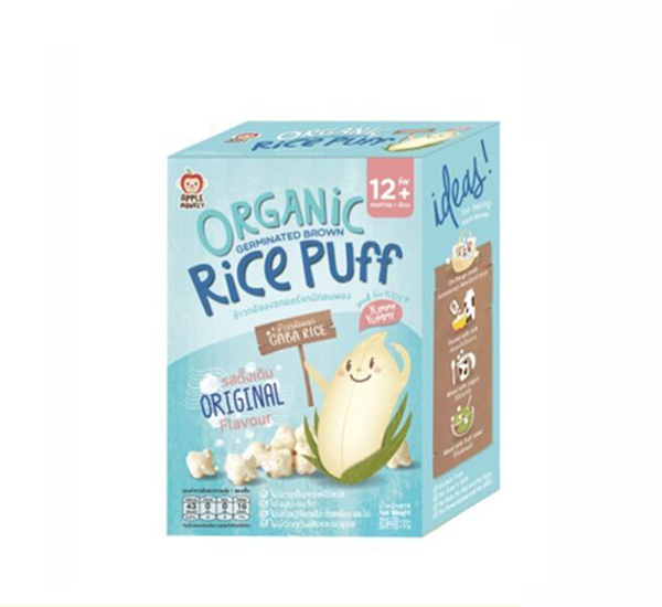 蘋果猴純天然糙米泡芙-藍盒