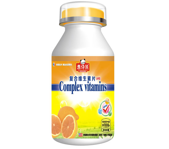 惠仔熊QS復(fù)合維生素100片(單瓶)