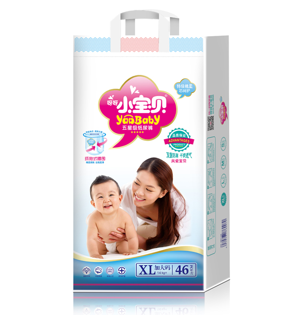 呀呀小寶貝嬰兒紙尿褲大包XL碼46片