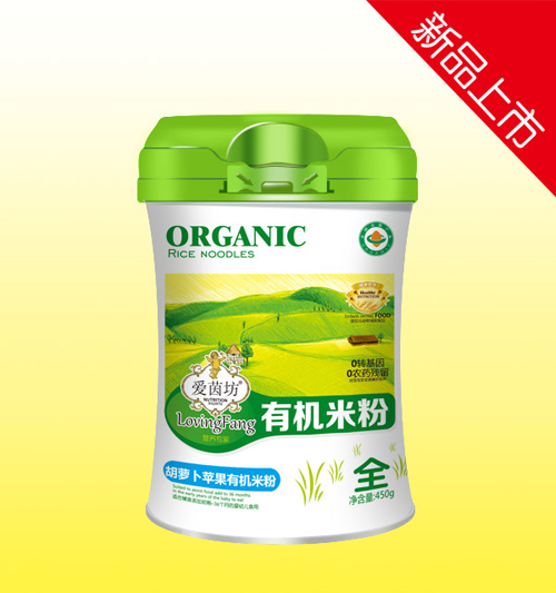 愛茵坊胡蘿卜蘋果有機(jī)米粉(腰型罐裝)