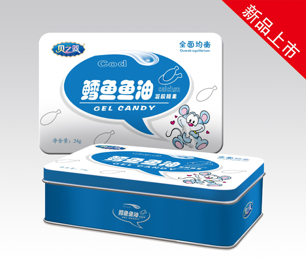 貝之籃鱈魚魚油凝膠糖果