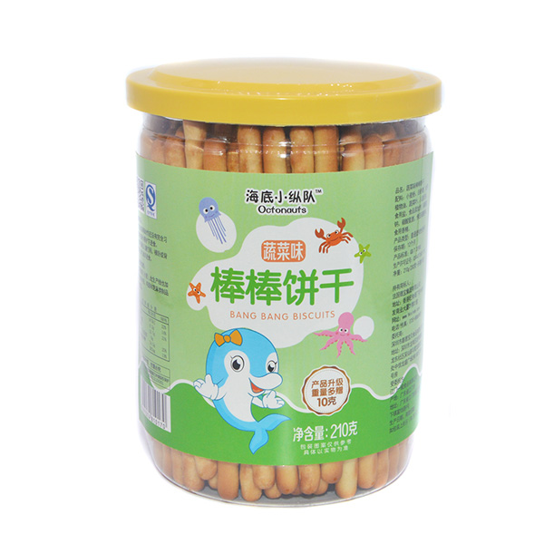 海底小縱隊棒棒餅干蔬菜味210g