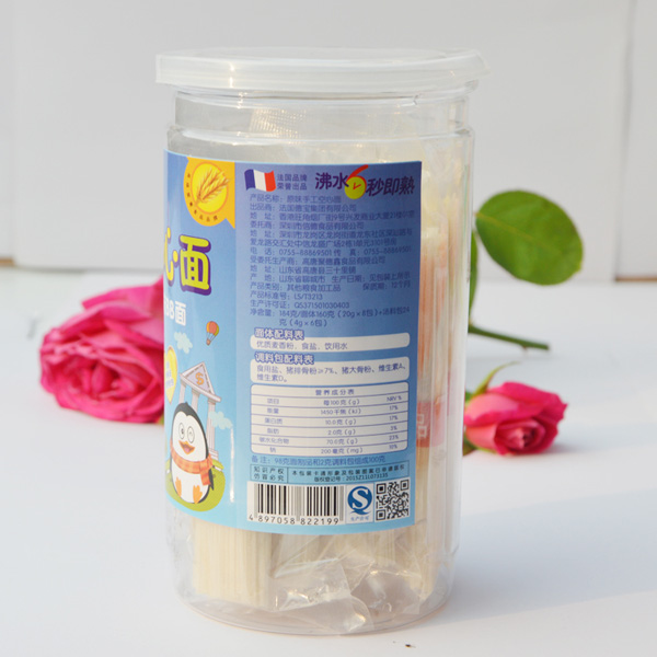 南極小企鵝原味空心面背