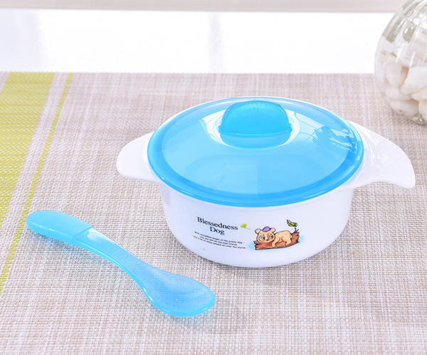 邦貝小象帶勺餐碗 藍色.jpg