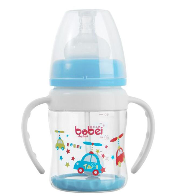 邦貝小象奶瓶藍色