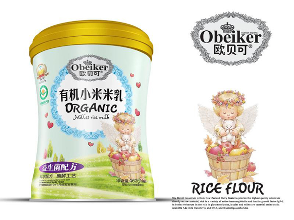 歐貝可有機(jī)小米米乳-益生菌配方桶裝